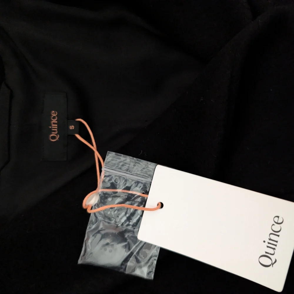 Quince Womens Wool Cashmere Cocoon Coat NWT Size Small Mid Length Quiet Luxury - Picture 5 of 7